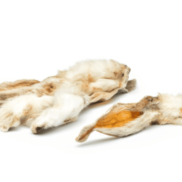 Oreilles de lapin avec fourrure en sachet de 250gr