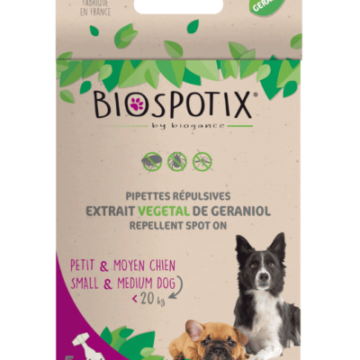Biospotix pipettes répulsives pour chiens S-M